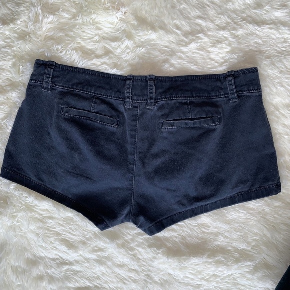 Abercrombie & Fitch Navy Blue Stretch Shorts Size - Picture 5 of 5